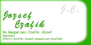jozsef czafik business card